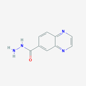 molecular formula C9H8N4O B064204 Quinoxaline-6-carbohydrazide CAS No. 175204-23-6