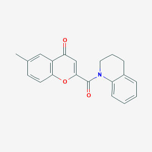 molecular formula C20H17NO3 B6420983 2-(3,4-dihydroquinolin-1(2H)-ylcarbonyl)-6-methyl-4H-chromen-4-one CAS No. 919018-03-4