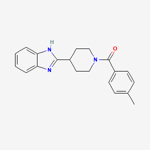2-[1-(4-methylbenzoyl)piperidin-4-yl]-1H-1,3-benzodiazole