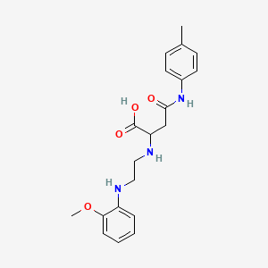 2-({2-[(2-methoxyphenyl)amino]ethyl}amino)-3-[(4-methylphenyl)carbamoyl]propanoic acid
