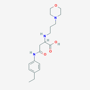 3-[(4-ethylphenyl)carbamoyl]-2-{[3-(morpholin-4-yl)propyl]amino}propanoic acid