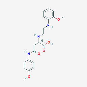 2-({2-[(2-methoxyphenyl)amino]ethyl}amino)-3-[(4-methoxyphenyl)carbamoyl]propanoic acid