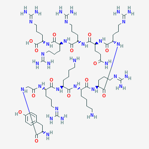 molecular formula C64H118N32O14 B064211 HIV-1 Tat 蛋白 (47-57) CAS No. 191936-91-1