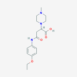 3-[(4-ethoxyphenyl)carbamoyl]-2-(4-methylpiperazin-1-yl)propanoic acid
