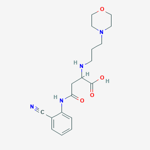 3-[(2-cyanophenyl)carbamoyl]-2-{[3-(morpholin-4-yl)propyl]amino}propanoic acid