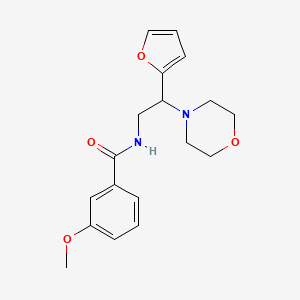 N-[2-(furan-2-yl)-2-(morpholin-4-yl)ethyl]-3-methoxybenzamide