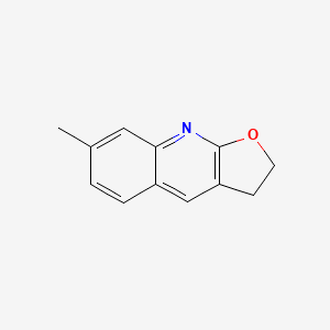 molecular formula C12H11NO B6421527 7-Methyl-2,3-dihydrofuro[2,3-b]quinoline CAS No. 73863-57-7
