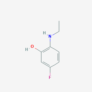 molecular formula C8H10FNO B064218 2-(Ethylamino)-5-fluorophenol CAS No. 159471-75-7