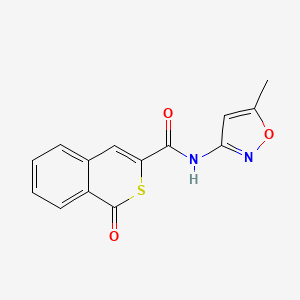 N-(5-methyl-1,2-oxazol-3-yl)-1-oxo-1H-isothiochromene-3-carboxamide