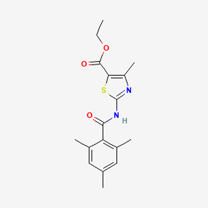 molecular formula C17H20N2O3S B6421992 Ethyl 4-methyl-2-(2,4,6-trimethylbenzamido)thiazole-5-carboxylate CAS No. 448907-60-6
