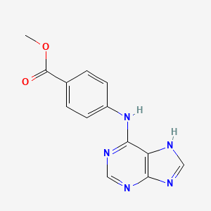 molecular formula C13H11N5O2 B6422048 methyl 4-(7H-purin-6-ylamino)benzoate CAS No. 6298-17-5