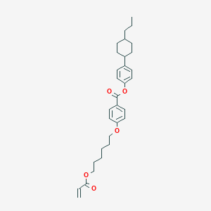 molecular formula C31H40O5 B064223 4-(trans-4-Propylcyclohexyl)phenyl 4-((6-(acryloyloxy)hexyl)oxy)benzoate CAS No. 182311-45-1