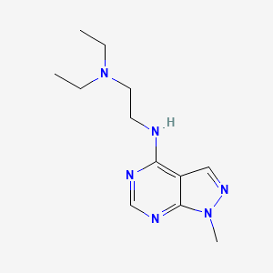 molecular formula C12H20N6 B6422426 n,n-Diethyl-n'-(1-methyl-1h-pyrazolo[3,4-d]pyrimidin-4-yl)ethane-1,2-diamine CAS No. 5417-97-0