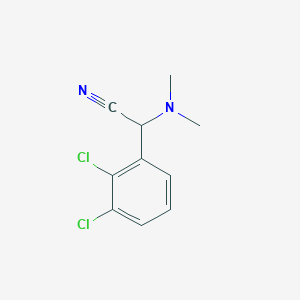 molecular formula C10H10Cl2N2 B6422827 (2,3-DICHLOROPHENYL)(DIMETHYLAMINO)ACETONITRILE CAS No. 1017433-74-7