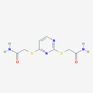 B6422958 2-({4-[(carbamoylmethyl)sulfanyl]pyrimidin-2-yl}sulfanyl)acetamide CAS No. 924825-28-5