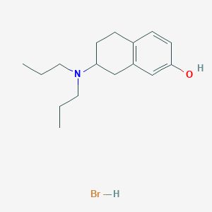 molecular formula C16H26BrNO B064236 7-(Dipropylamino)-5,6,7,8-tetrahydronaphthalen-2-ol hydrobromide CAS No. 159795-63-8