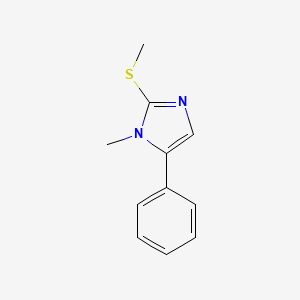 molecular formula C11H12N2S B6424025 1-methyl-2-(methylthio)-5-phenyl-1H-imidazole CAS No. 25433-15-2