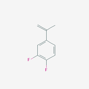 molecular formula C9H8F2 B064242 Benzene, 1,2-difluoro-4-(1-methylethenyl)- CAS No. 182193-03-9