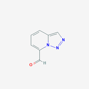 molecular formula C7H5N3O B064250 [1,2,3]Triazolo[1,5-a]pyridine-7-carboxaldehyde CAS No. 169888-58-8