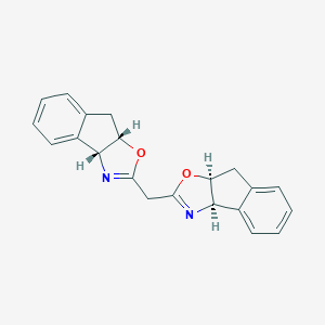 molecular formula C21H18N2O2 B064251 (+)-2,2'-亚甲基双[(3aR,8aS)-3a,8a-二氢-8H-茚并[1,2-d]恶唑] CAS No. 180186-94-1