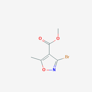 molecular formula C6H6BrNO3 B064260 Methyl 3-bromo-5-methylisoxazole-4-carboxylate CAS No. 188686-98-8