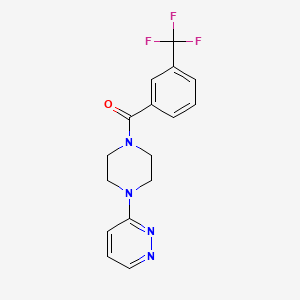 B6426378 3-{4-[3-(trifluoromethyl)benzoyl]piperazin-1-yl}pyridazine CAS No. 2324577-16-2