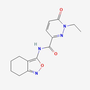 B6426383 1-ethyl-6-oxo-N-(4,5,6,7-tetrahydro-2,1-benzoxazol-3-yl)-1,6-dihydropyridazine-3-carboxamide CAS No. 2329292-40-0