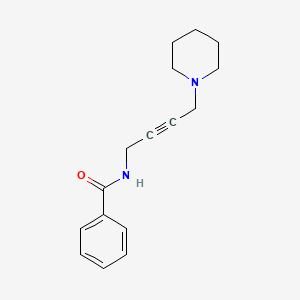 molecular formula C16H20N2O B6426486 Benzamide, N-(4-piperidino-2-butynyl)- CAS No. 1465-01-6