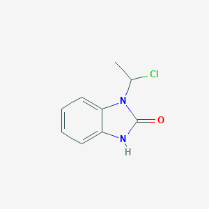 molecular formula C9H9ClN2O B064268 3-(1-chloroethyl)-1H-benzimidazol-2-one CAS No. 177858-81-0