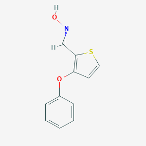 molecular formula C11H9NO2S B064282 3-Phenoxythiophene-2-carbaldehyde oxime CAS No. 175203-75-5