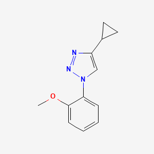 molecular formula C12H13N3O B6428837 4-cyclopropyl-1-(2-methoxyphenyl)-1H-1,2,3-triazole CAS No. 2034228-81-2
