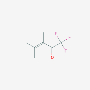 molecular formula C7H9F3O B064290 1,1,1-Trifluoro-3,4-dimethylpent-3-en-2-one CAS No. 163882-69-7