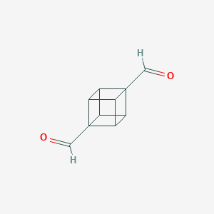 molecular formula C10H8O2 B064291 Pentacyclo[4.2.0.02,5.03,8.04,7]octane-1,4-dicarboxaldehyde(9ci) CAS No. 163332-89-6