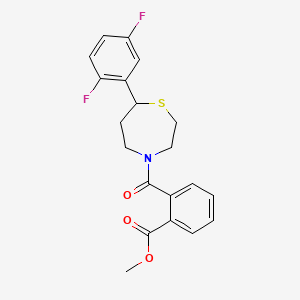 molecular formula C20H19F2NO3S B6429285 methyl 2-[7-(2,5-difluorophenyl)-1,4-thiazepane-4-carbonyl]benzoate CAS No. 1705100-87-3