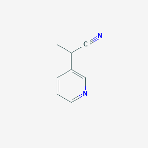 molecular formula C8H8N2 B064293 2-(3-Pyridinyl)propiononitrile CAS No. 163359-11-3