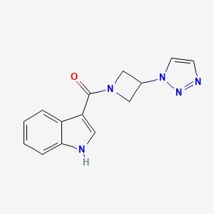 3-[3-(1H-1,2,3-triazol-1-yl)azetidine-1-carbonyl]-1H-indole