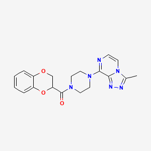 1-(2,3-dihydro-1,4-benzodioxine-2-carbonyl)-4-{3-methyl-[1,2,4]triazolo[4,3-a]pyrazin-8-yl}piperazine