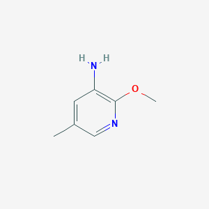 molecular formula C7H10N2O B064297 2-Methoxy-5-methylpyridin-3-amine CAS No. 179677-17-9