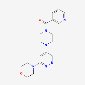4-{5-[4-(pyridine-3-carbonyl)piperazin-1-yl]pyridazin-3-yl}morpholine