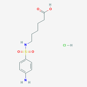 6-(4-aminobenzenesulfonamido)hexanoic acid hydrochloride