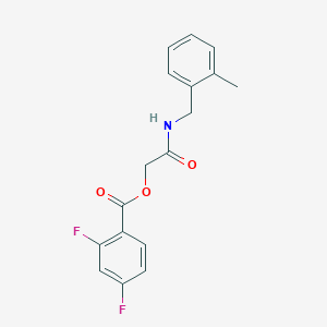 {[(2-methylphenyl)methyl]carbamoyl}methyl 2,4-difluorobenzoate