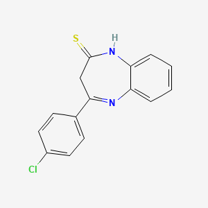 4-(4-chlorophenyl)-2,3-dihydro-1H-1,5-benzodiazepine-2-thione