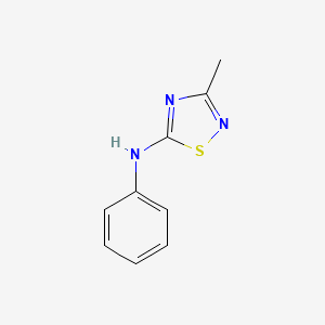 molecular formula C9H9N3S B6429786 3-methyl-N-phenyl-1,2,4-thiadiazol-5-amine CAS No. 17467-18-4