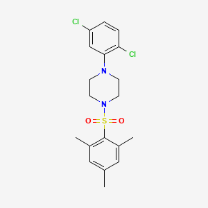 1-(2,5-dichlorophenyl)-4-(2,4,6-trimethylbenzenesulfonyl)piperazine