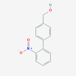 molecular formula C13H11NO3 B064298 (2'-Nitro[1,1'-biphenyl]-4-yl)methanol CAS No. 159815-76-6