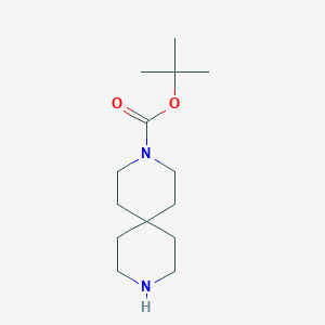 molecular formula C14H26N2O2 B064304 Tert-butyl 3,9-diazaspiro[5.5]undecane-3-carboxylate CAS No. 173405-78-2