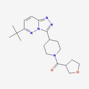 4-{6-tert-butyl-[1,2,4]triazolo[4,3-b]pyridazin-3-yl}-1-(oxolane-3-carbonyl)piperidine