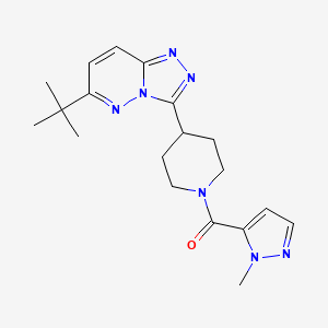 B6430610 4-{6-tert-butyl-[1,2,4]triazolo[4,3-b]pyridazin-3-yl}-1-(1-methyl-1H-pyrazole-5-carbonyl)piperidine CAS No. 2201478-76-2