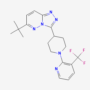 2-(4-{6-tert-butyl-[1,2,4]triazolo[4,3-b]pyridazin-3-yl}piperidin-1-yl)-3-(trifluoromethyl)pyridine