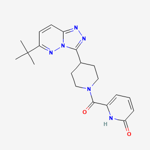 6-(4-{6-tert-butyl-[1,2,4]triazolo[4,3-b]pyridazin-3-yl}piperidine-1-carbonyl)-1,2-dihydropyridin-2-one